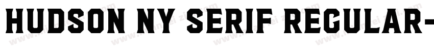 Hudson NY Serif Regular字体转换